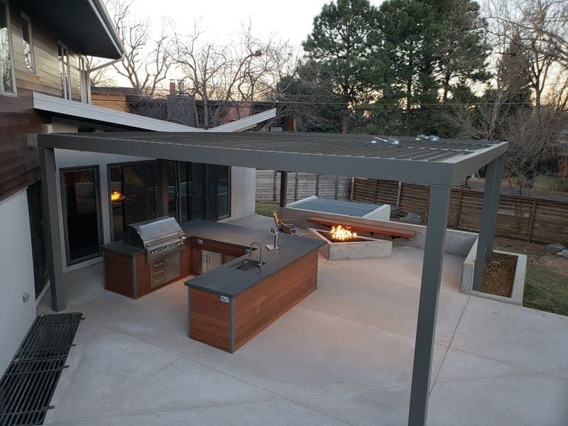 What is the best way to warm up an outdoor space?