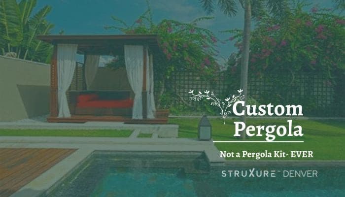 Why A Poolside Pergola Kit Is Not a Good Idea