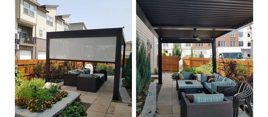 Retractable Screens Deflect the Rain, Snow & Winter Winds