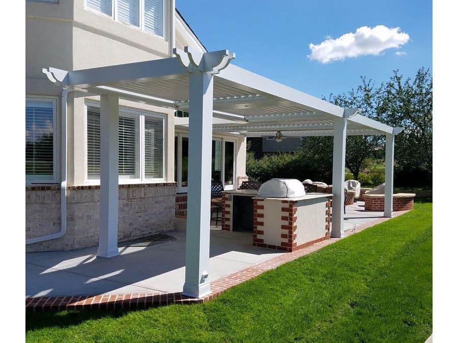 Safe Grilling under a Pergola
